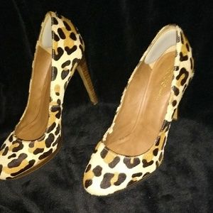 BCBG animal print heels